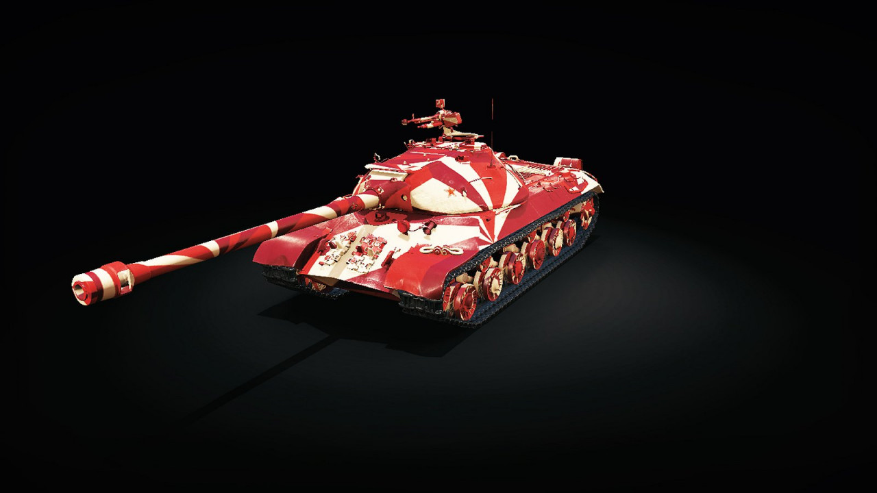 Red and White Camouflage Skin: USSR IS-3