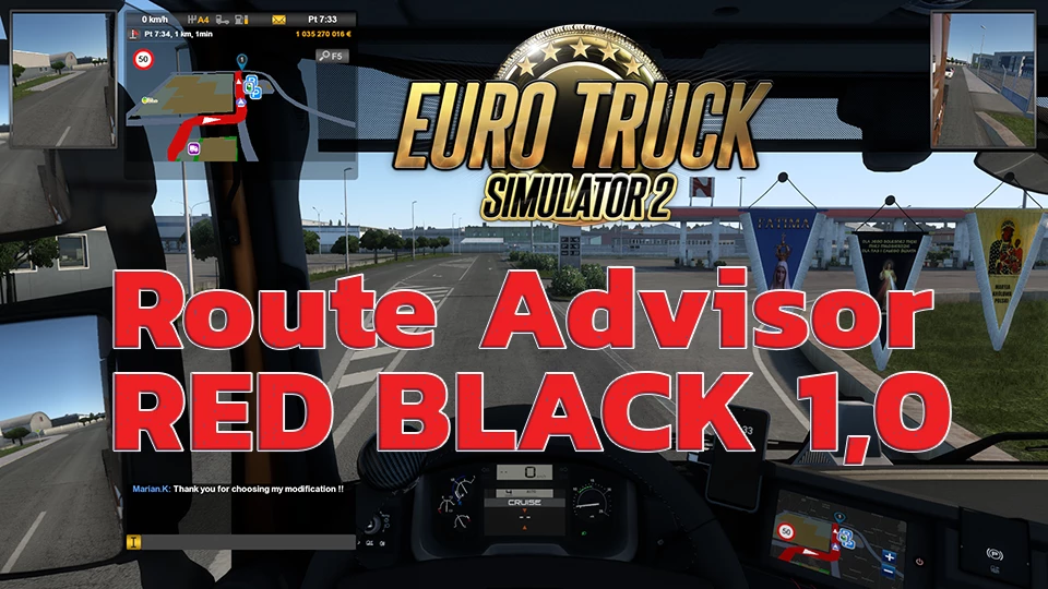 Route Advisor RED BLACK 1,0 - ETS 2