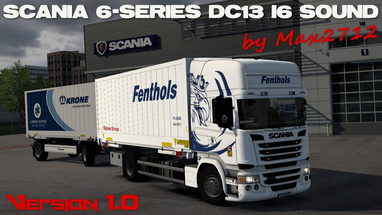 SCANIA 6-series DC13 I6 sound mod by Max2712