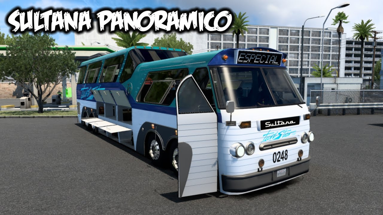 Sultana Panoramico Bus + Interior v1.2 (ETS2 AND ATS 1.42.x)