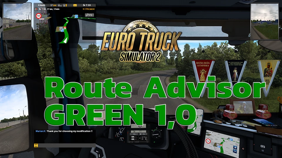 Route Advisor GREEN 1.0 - ETS 2