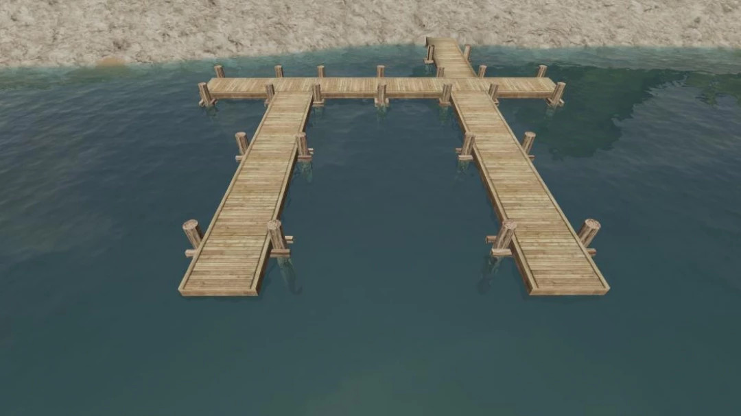 Boat Docks (Wood and White)