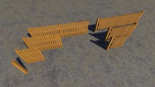 Fence Pack with bright wood v 1.0 thumbnail 3