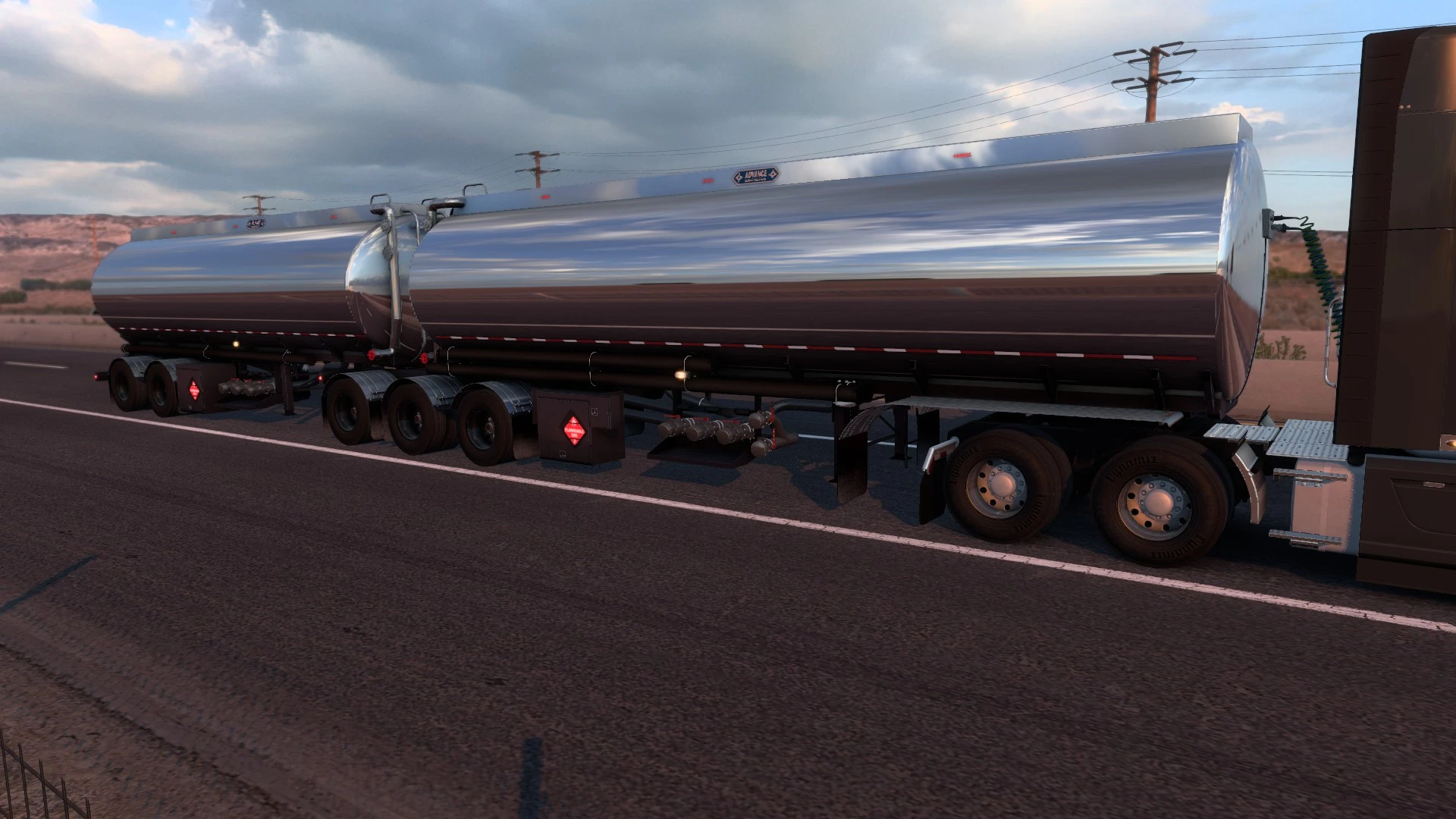 Advanced B-Train Tanker 1.42.x - V1.2r (+wheel Particles E.g.) 1.2r - ATS