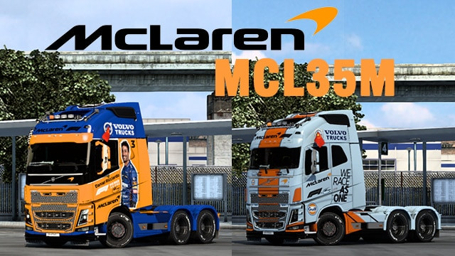 McLaren F1 MCL35M Gulf Special skin for FH2012