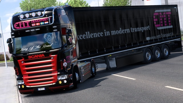 Scania R RJL EMT Transport Combo Skin