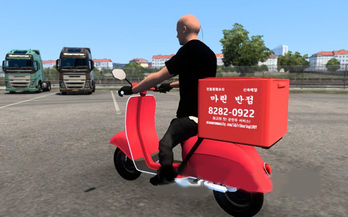 Scooter Faggio version 3.0 for ETS2 1.40 , 1.41