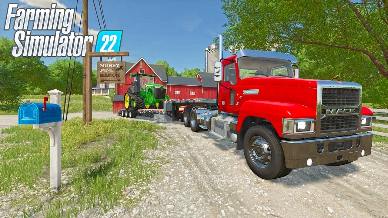 Heavy Hauling an 8RT in Farming Simulator 22 1.0 - FS 22