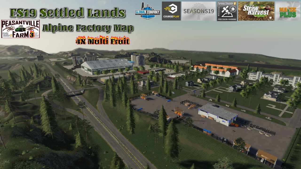 FS19 Settled Lands Alpine Extreme Multi Fruit Production