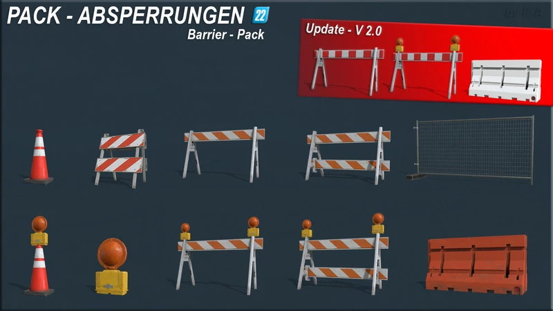 FS22 BARRIER Pack