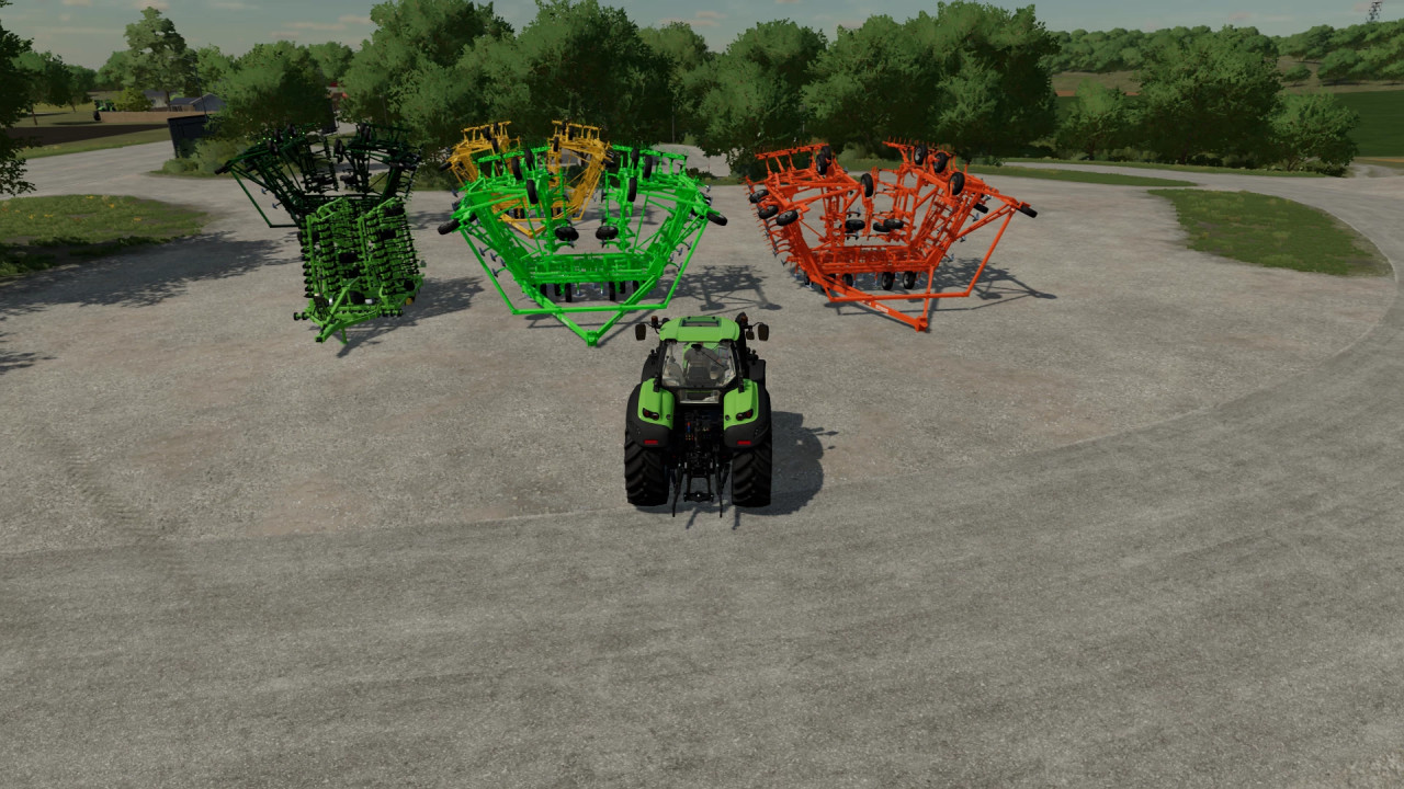 FS22 Flexicoil ST820 Cultivator and Plow