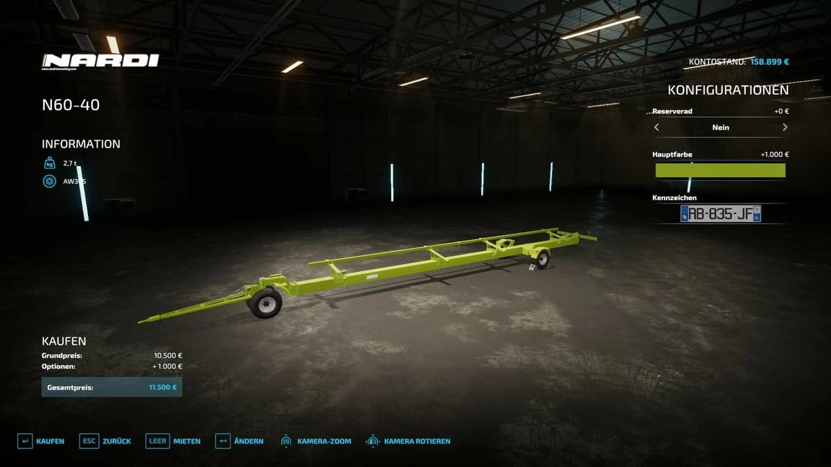 Nardi Cutter Trailer Pack