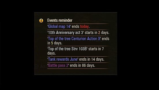 Events reminder by RaJCeL (for EU server)