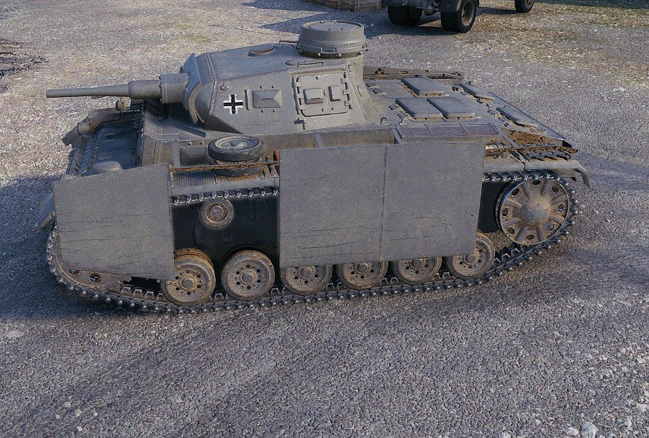 Panzer III with Skirts