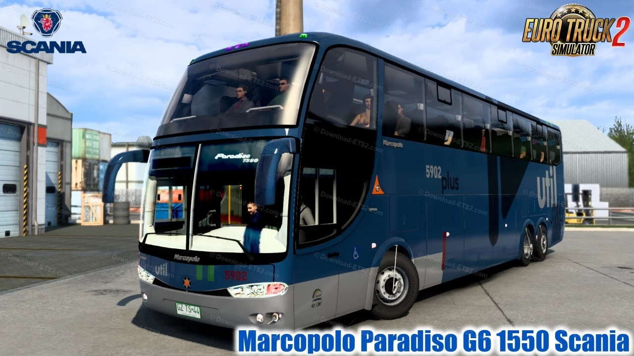 Marcopolo Paradiso G6 1550 LD Scania 6×2 + Skins BR ETS2 V 1.43.x