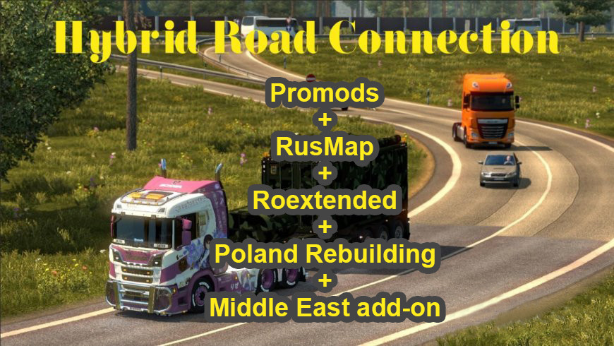 Promods / RusMap / Poland Rebuilding / Roextended Road connections