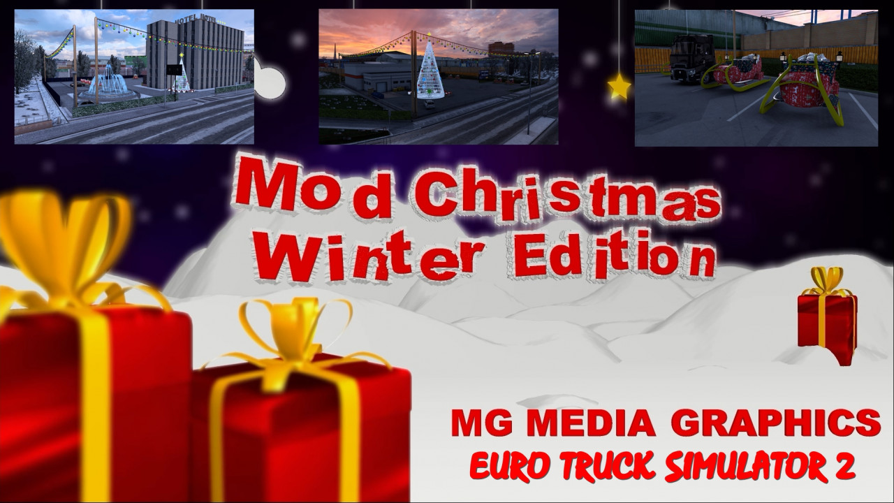 REALISTIC GRAPHICS TEXTURES CHRISTMAS ( WINTER EDITION ) V.1.43 ETS2