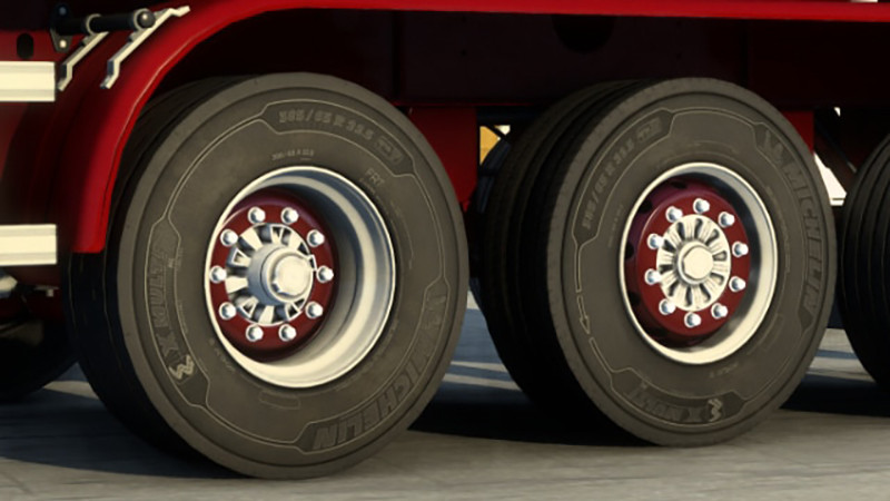 Paintable Oldschool Rims for Truck and Trailer