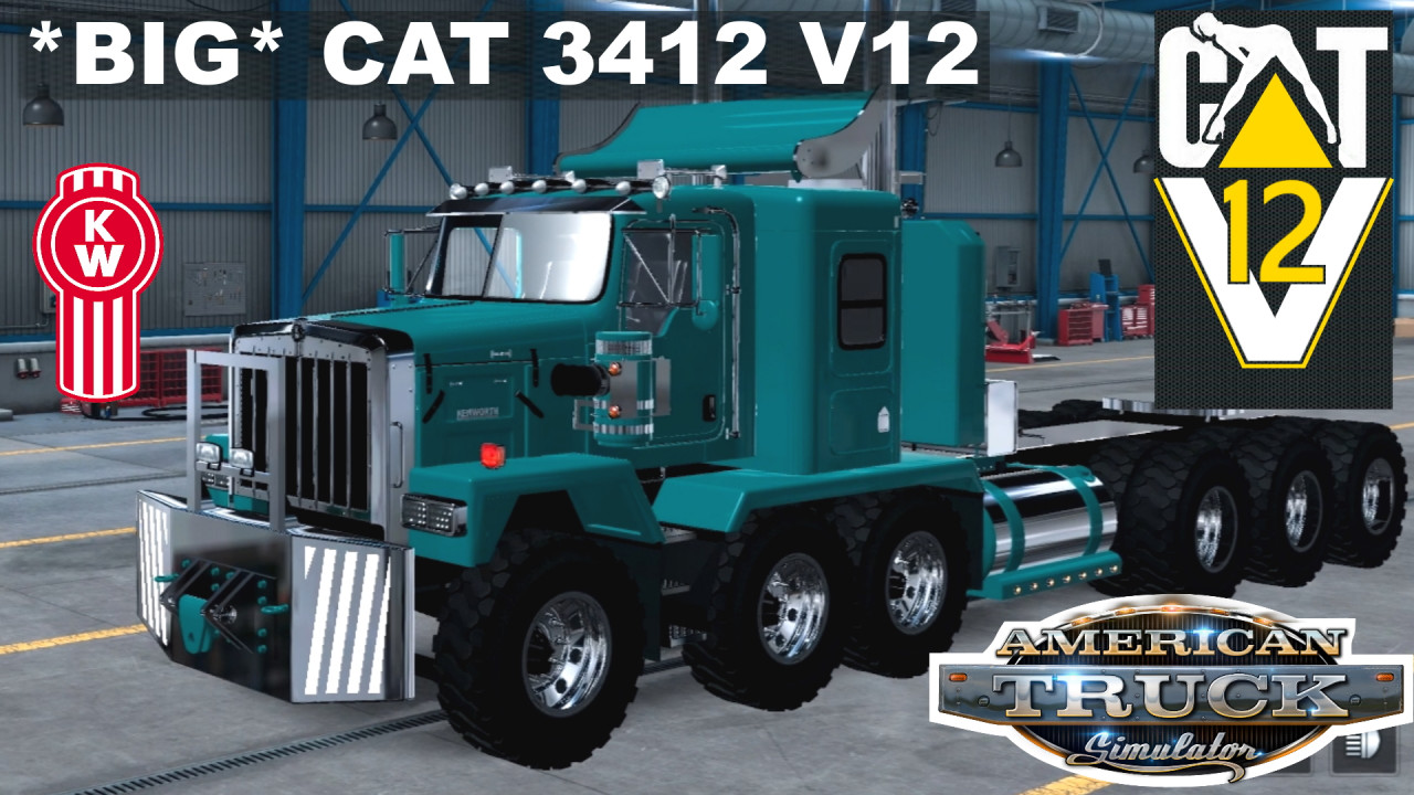 V12 Caterpillar 3412 - FMOD engine w LOPE for W900 + C500 Heavy Haulers