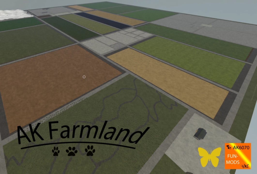 AK Farmland Flat 4-fold Map