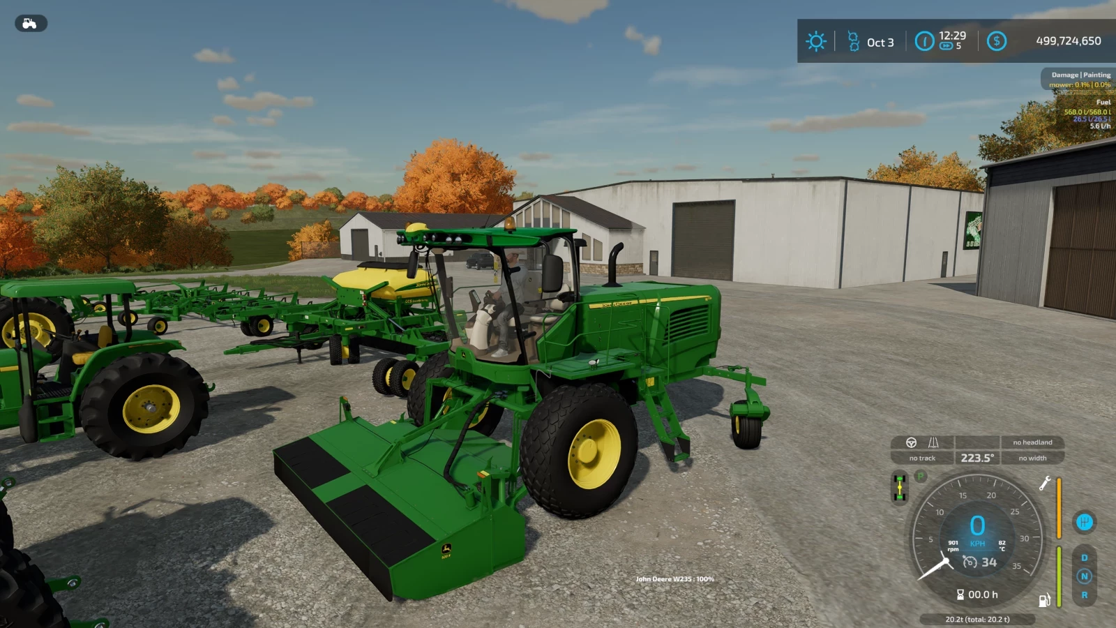 FS22 John Deere W235 Mower v 1.0 - FS 22