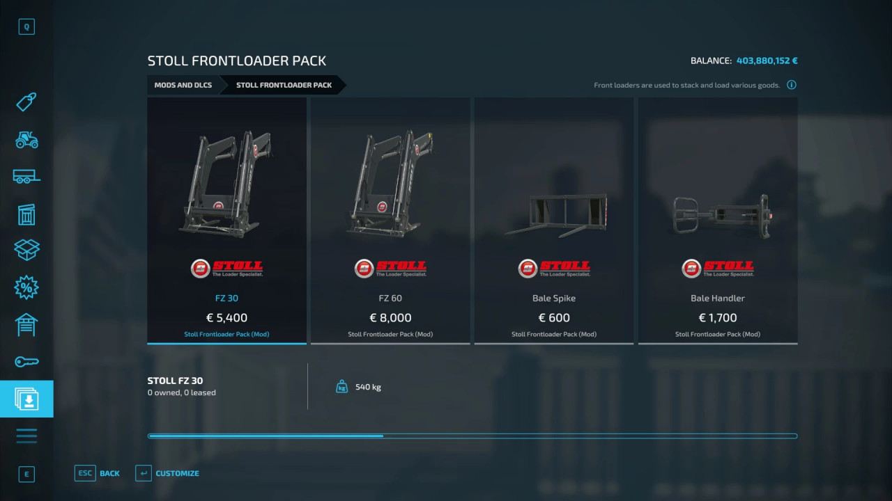 Stoll Frontlader pack