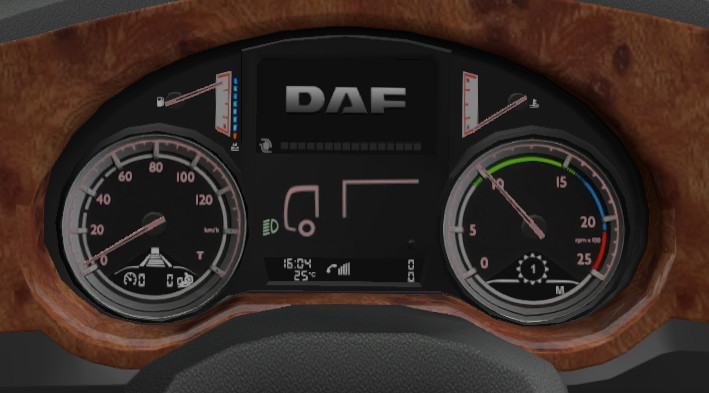 DAF XF 105 Custom Dashboard