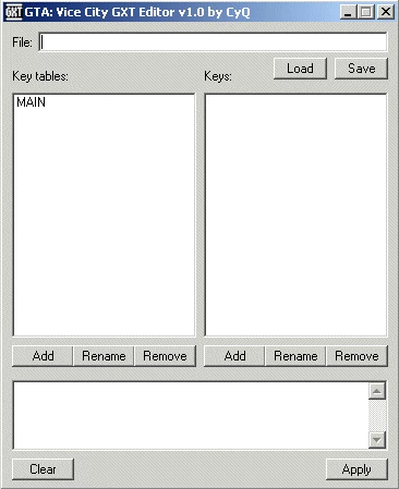 GXTEditor v 1.0 - GTA: Vice City