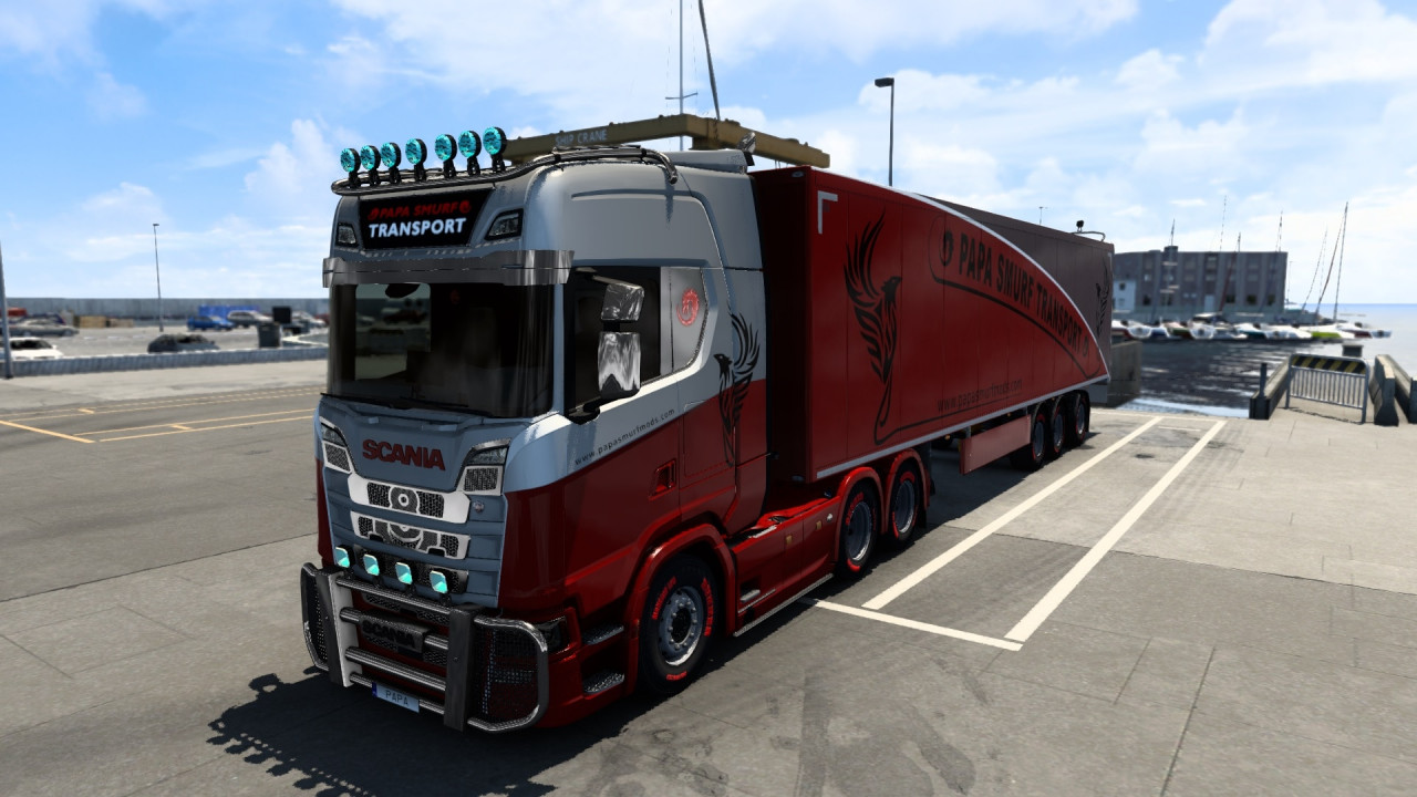 Papa Smurf transport - addons, skin, accessories
