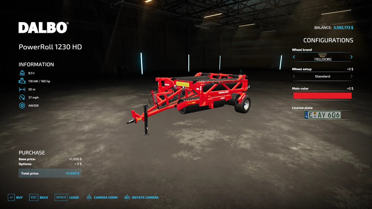 FS22 Powerroll1230 50m