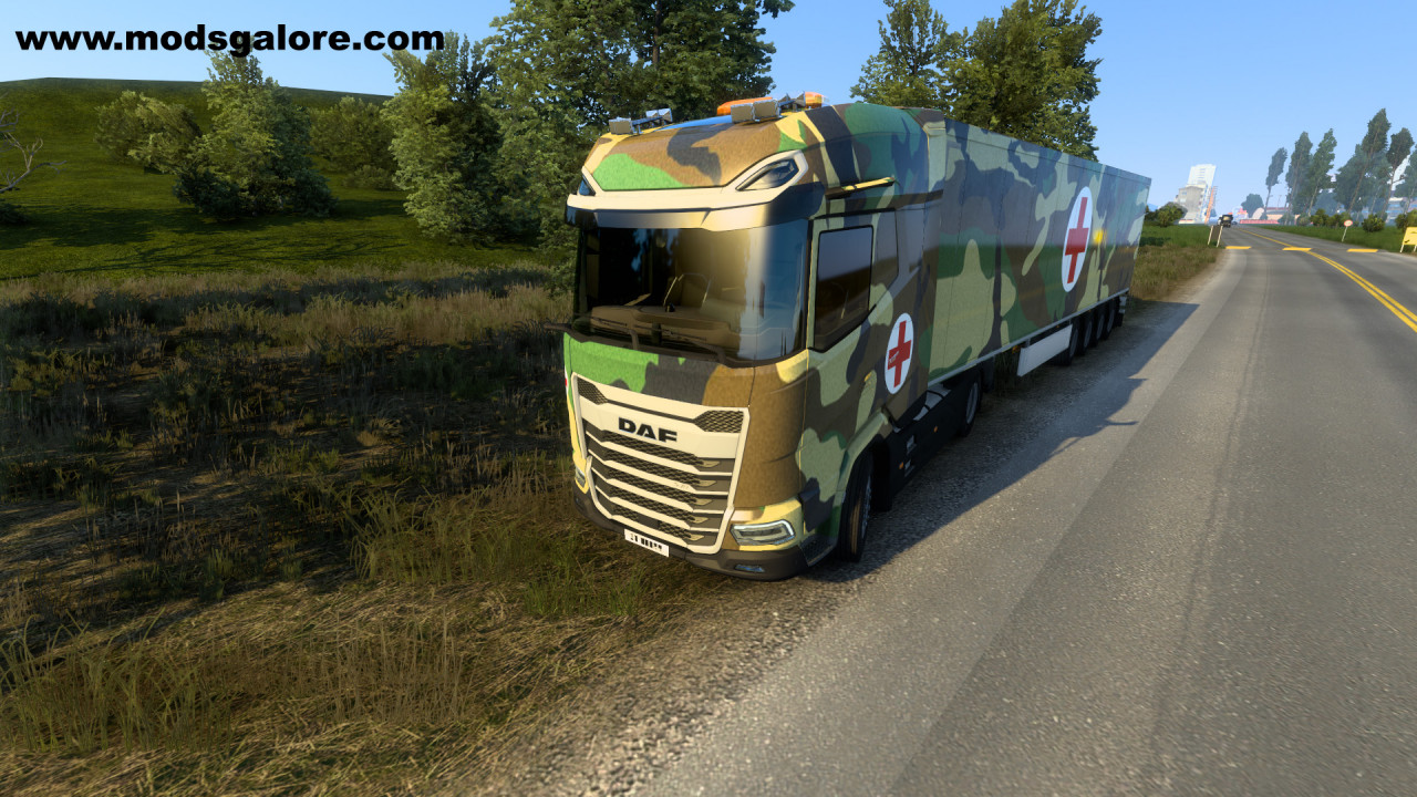 ETS2 Military Medical Transport Combo Skin 1.43