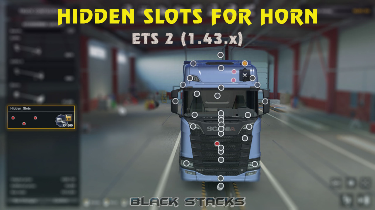 HIDDEN SLOTS FOR HORN ADDONS