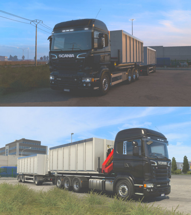 Hooklift addon for RJL & Scania S