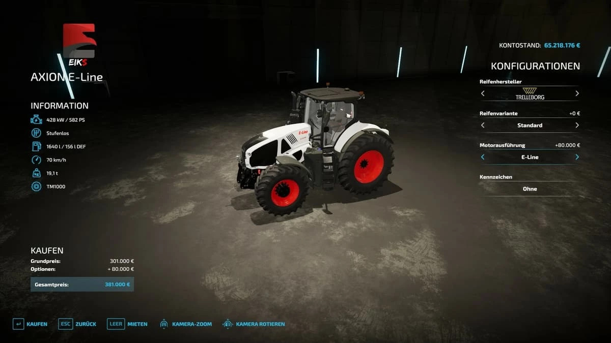 Claas Axion E-Line by Eiks