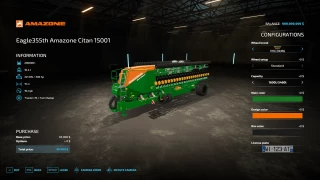 FS22 -Amazone Citan 15001 Seeder