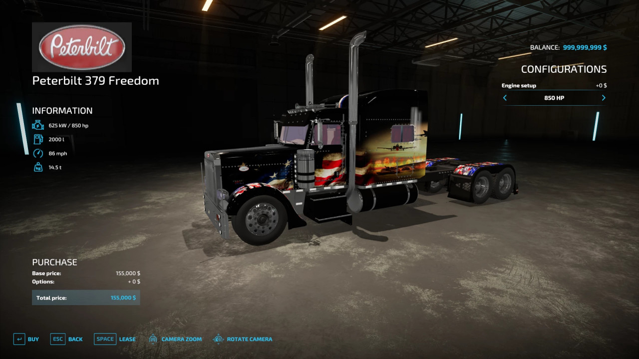 FS22 Peterbilt 379 Freedom Truck