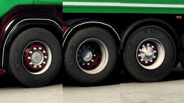 Paintable Oldschool Rims for Truck and Trailer