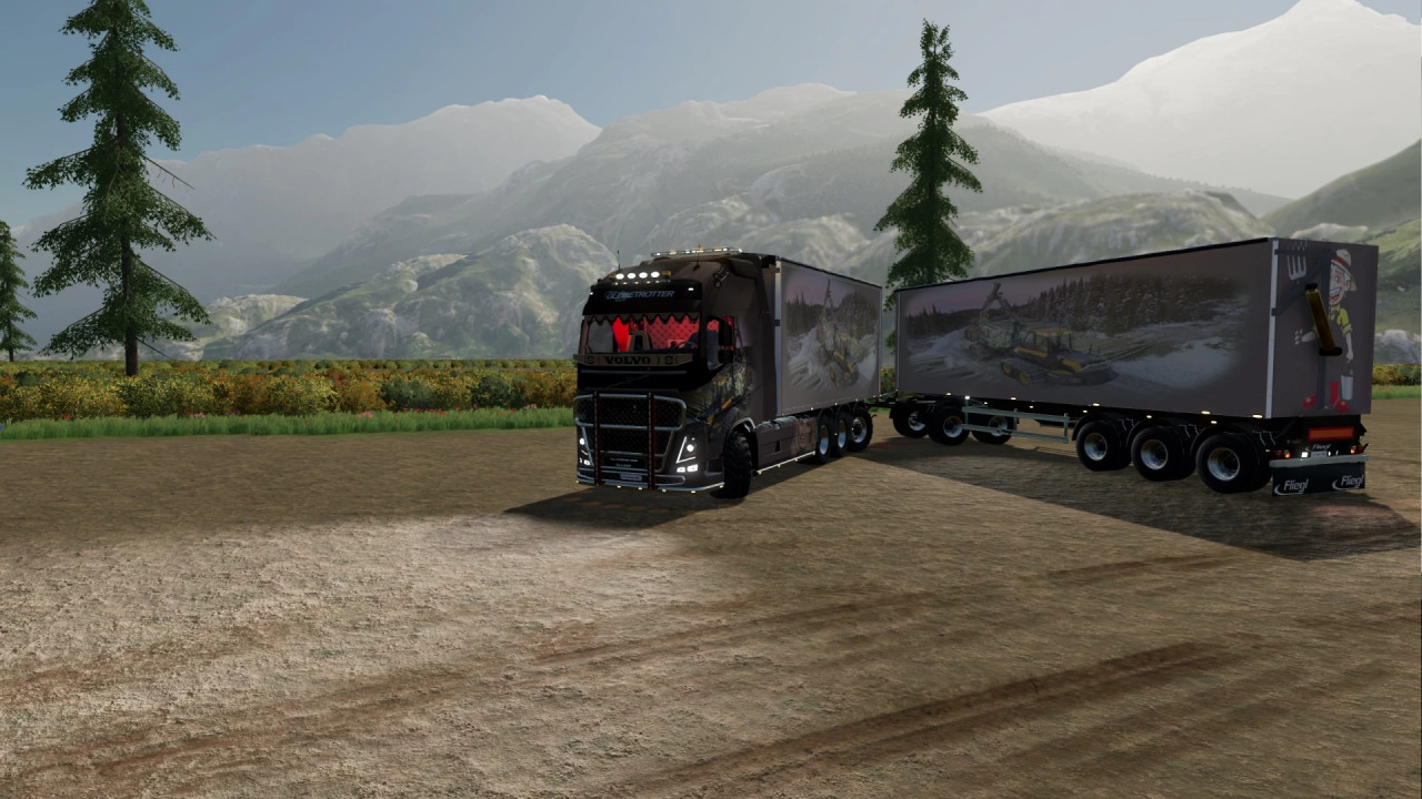 Volvo FH16 2019 Woodchips Truck Pack