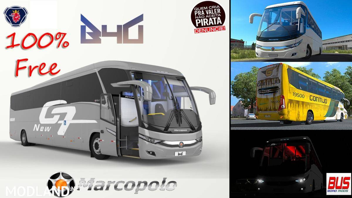 Marcopolo Paradiso 1200 New G7 Free Bus Mod - ETS2 1.43