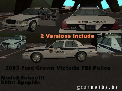 2003 Ford Crown Victoria FBI Police