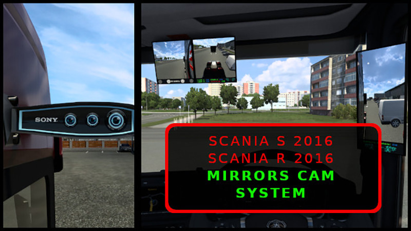 Digital Mirrors Camera System for Scania 2016