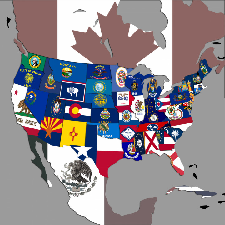 STATES FLAGS BACKGROUND