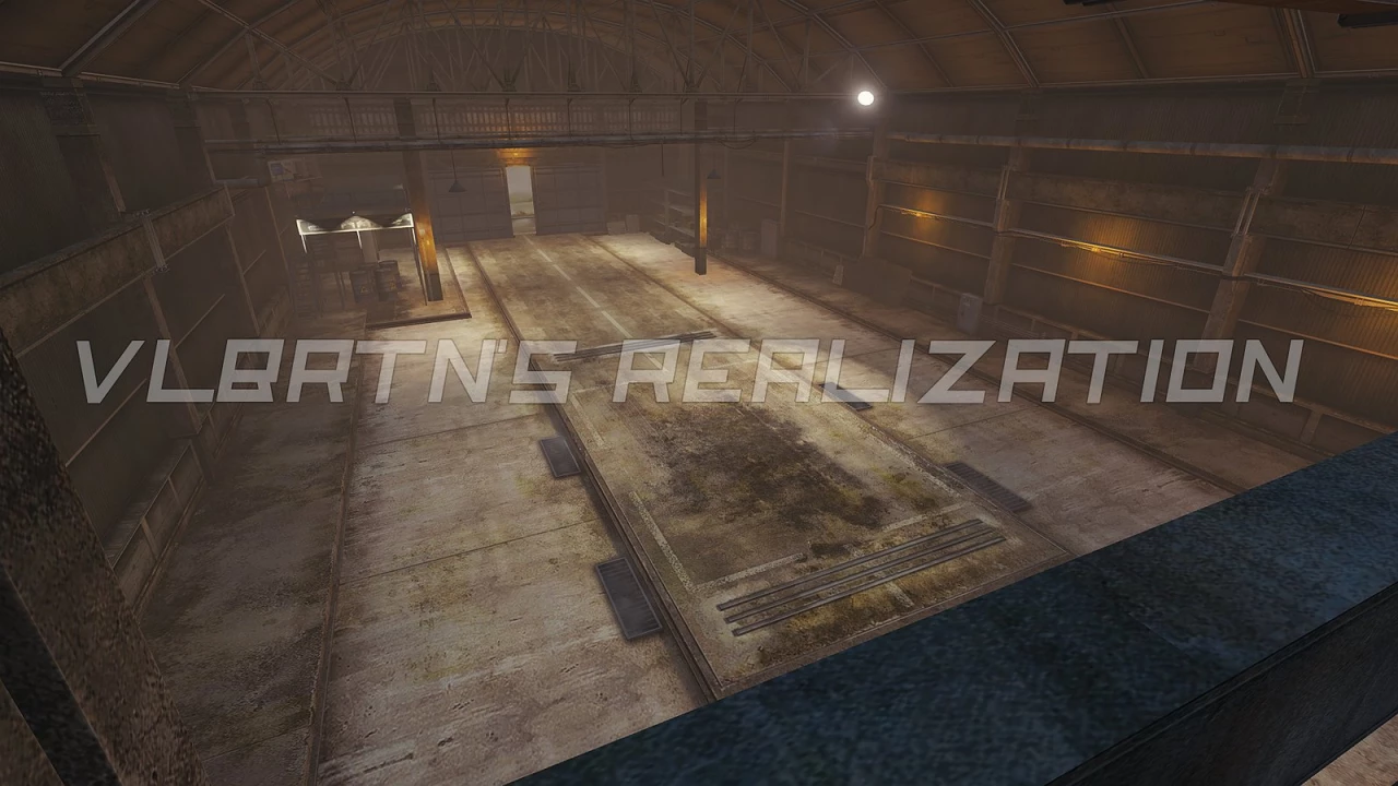 Old basic hangar from WoT Blitz