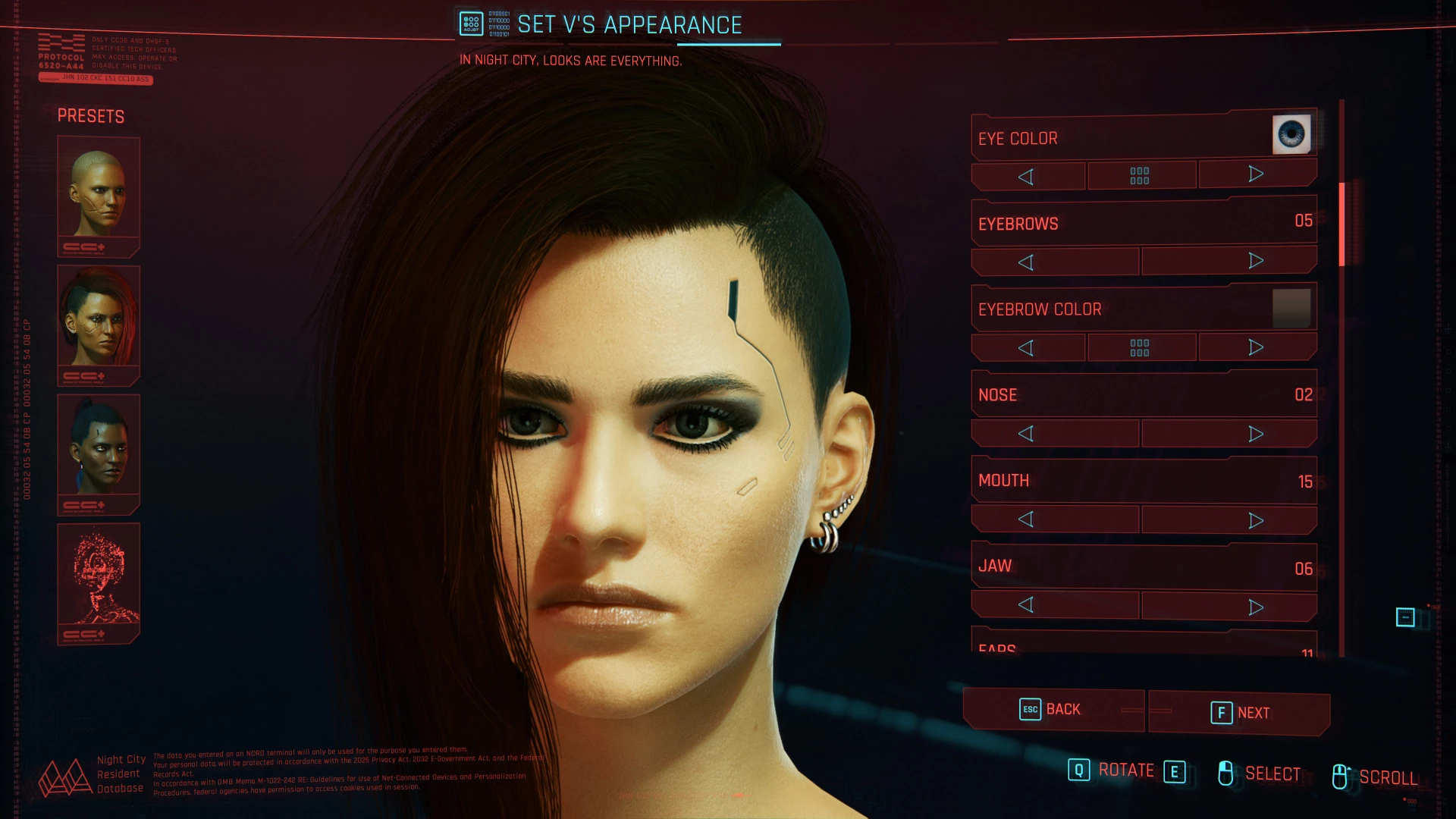 Tweaked Female V 2.0 - Cyberpunk 2077