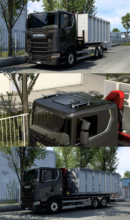Hooklift addon for RJL & Scania S