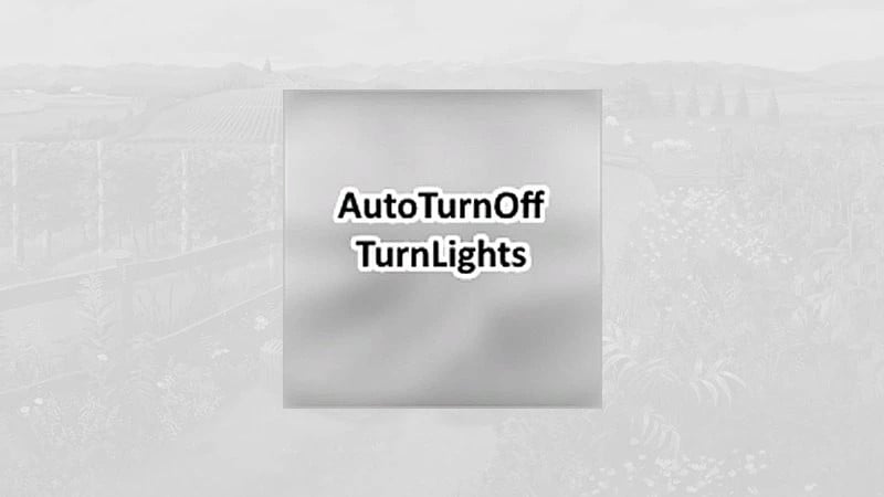 Auto turn off turn lights