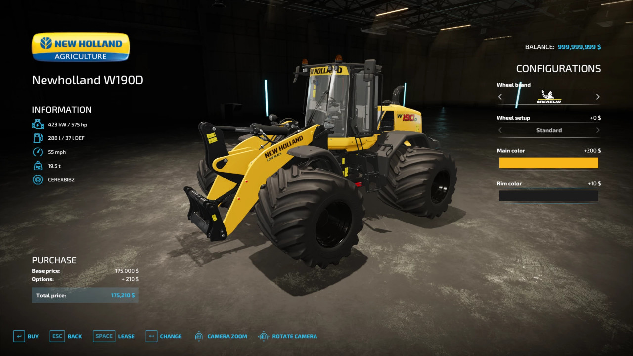 FS22 Newholland WheelLoader W190D VE