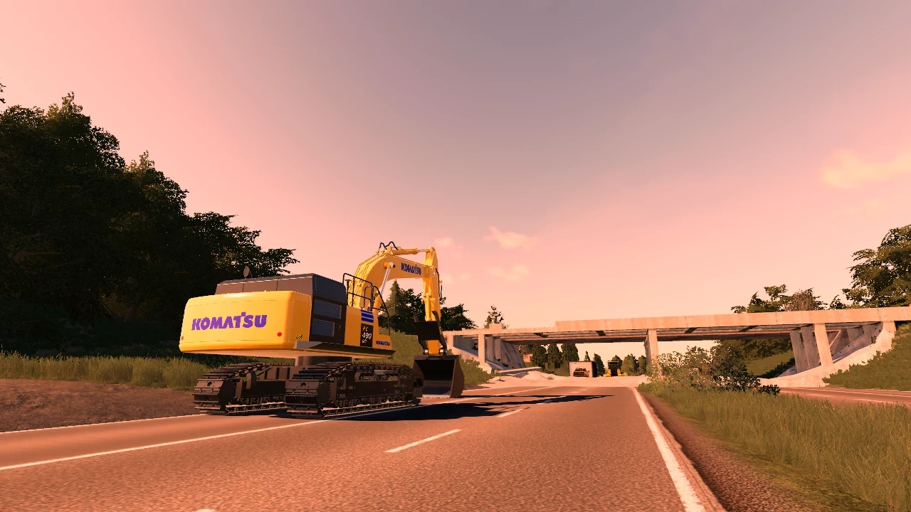 Large komatsu excavator v 1.0