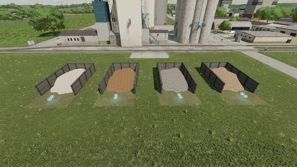 Storage Piles For Earth Fruits And Stones
