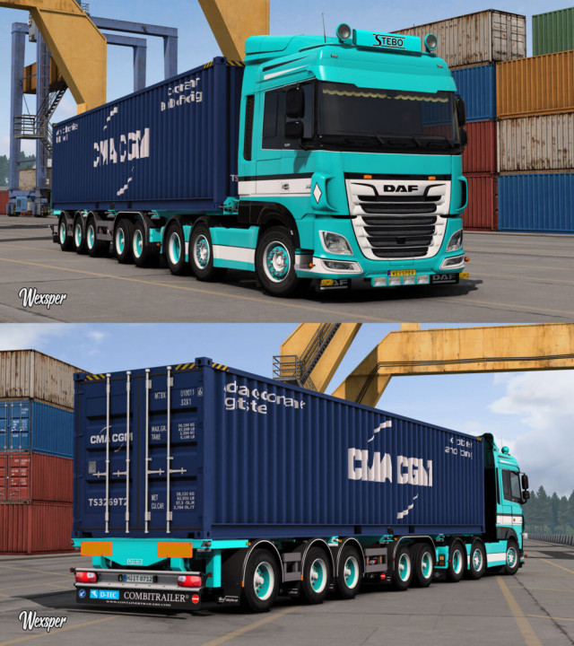 DAF XF Euro 6 Stebo Transport skin pack